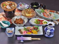 【グレードアップ】地産地消にこだわったワンランク上の贅沢会席（1泊2食）