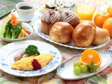 ☆≪1泊朝食≫ いつでも焼きたて♪ふわふわ♪手作りパンの洋朝食がお楽しみ☆朝食のみプラン