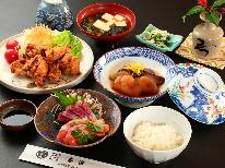 【日替わり夕食付】朝無しでも夜はしっかり食べたい！栄養満点の日替わり夕食♪白米食べ放題！