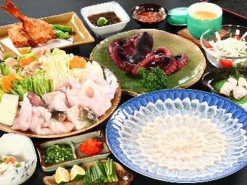 【冬季限定】日間賀島名物ふぐ＆たこ♪豪華ふぐフルコースプラン！