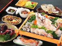 【スタンダード】島の恵みたっぷり！旬の海鮮料理と真鯛の大板盛りを味わう♪