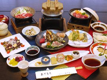 【繚乱会席】瀬戸内の四季の装いを感じる豪華な会席料理をご堪能ください。