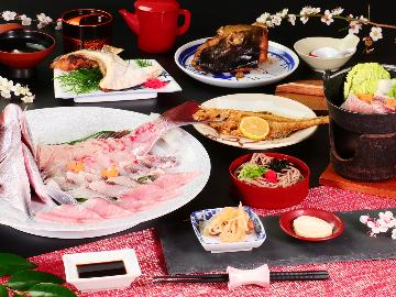 【姿盛り付】贅沢にグレードアップ！日本海の獲れたての食材にご満悦！波の音が心地よい場所に♪