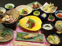 【1泊2食付】田舎のごちそう！新鮮・地元食材の美味田舎会席＋「絶景露天風呂のとろスベ温泉」