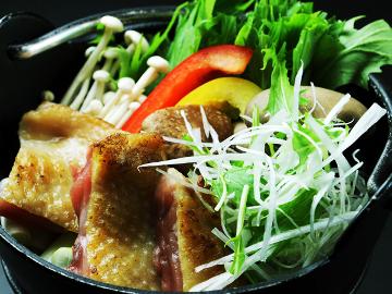【特選】ちょっと贅沢♪福島プライド！南郷トマトとコラボ会津地鶏鍋でほっこり♪