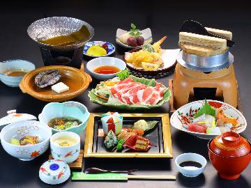 【鮑ステーキ】ちょこっと贅沢に『あわびステーキ』付き☆河童御膳【1泊2食付】