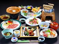 【贅沢会席】和牛＆馬刺☆牛馬が揃った豪華な会席『華御膳』