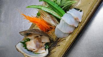 常陸鍋（夏）ホッキ貝と地魚のしゃぶしゃぶプラン