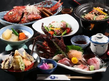 【おもてなしコース】新鮮な伊勢海老のお造りが付いたコース！伊勢海老を一品でも食べたい方に♪-2食付-