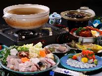 【 フグ鍋+海鮮 】冬季限定◇地元で食されてきた冬の味覚◇地元魚介とふぐ鍋コース-2食付-