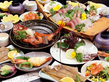 【伊勢海老・金目の豪華饗宴】期間限定：伊東で伊豆海の幸三昧！宝石露天風呂で湯ったり