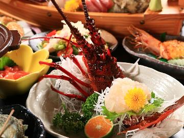 【伊勢海老まつり　お一人様一尾】活きた伊勢海老がピチピチ踊る！食べ方チョイス！宝石露天風呂で湯ったり