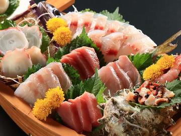 【駿河湾の本エビ3本】期間限定/在庫限り！駿河湾産本エビ+地魚舟盛