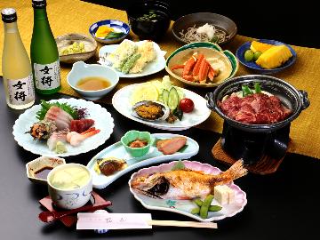 【極上の宴☆女将おすすめ】あわび×のどぐろ×和牛♪最高の贅沢をあわらの名湯とともに・・・