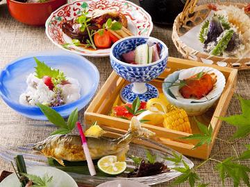 【1泊2食付・夏季限定！涼風コース】猛暑に食べたい夏の旬コースをお届け♪