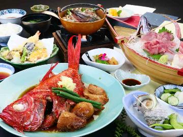 グレードアップ◆金目鯛姿煮×地魚小舟盛◆伊豆の味覚を食す！