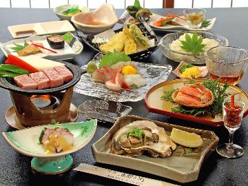 ≪ｃc　A5黒毛和牛会席≫夏のごっつぉプラン　～新鮮旬の海幸とA4霜降り肉のコラボ☆～1泊2食付