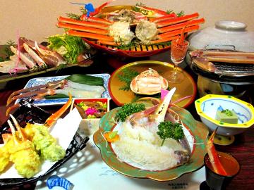 ＜11/7～3/21＞　E　冬の贅沢！オール松葉ガニ２杯フルコース【ゆでガニとセコガニ付】