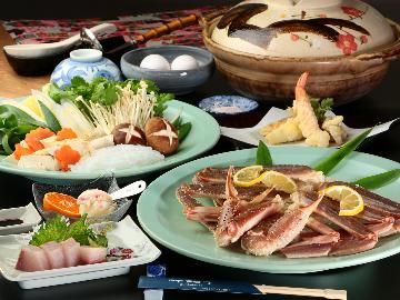 カニの季節訪れました♪リーズナブルにカニ料理ご堪能して頂けるカニすきコース！１泊２食