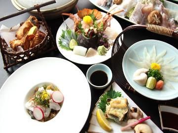 【はぶ荘オリジナル旬の造り付き！3年とらふぐフルコース】冬の味覚と海の幸をご堪能♪