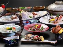 ≪宿泊≫【はぶ荘オリジナル旬の造り&白子付 3年とらふぐフルコース】冬の味覚と海の幸をご堪能♪