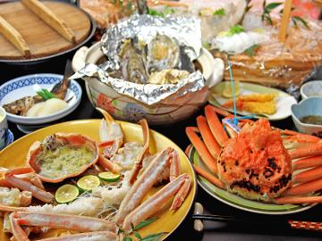 1人2杯！(ﾟдﾟ)！☆ずわい蟹フルコース+若狭海の幸舟盛り贅沢プラン☆ワンちゃんのお誕生日は特典付！