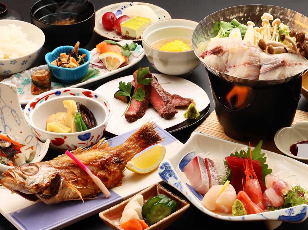 ◆プレミアムプラン◆日本海を味わいつくす！ご当地ブランド、高級食材も使った贅沢コース☆+ﾟ