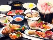 ◆スタンダードプラン◆日本海一望！上下浜天然温泉と旬の日本海を味わうおまかせ会席コース