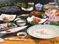 【白子3品×若狭とらふぐ100％極上フル会席】品質保証！絶品白子に舌鼓♪個室食・24H風呂
