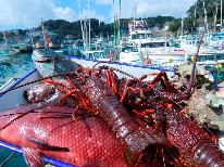 【伊勢海老orアワビ】×地魚姿造り舟盛付で大満足！！［１泊２食］