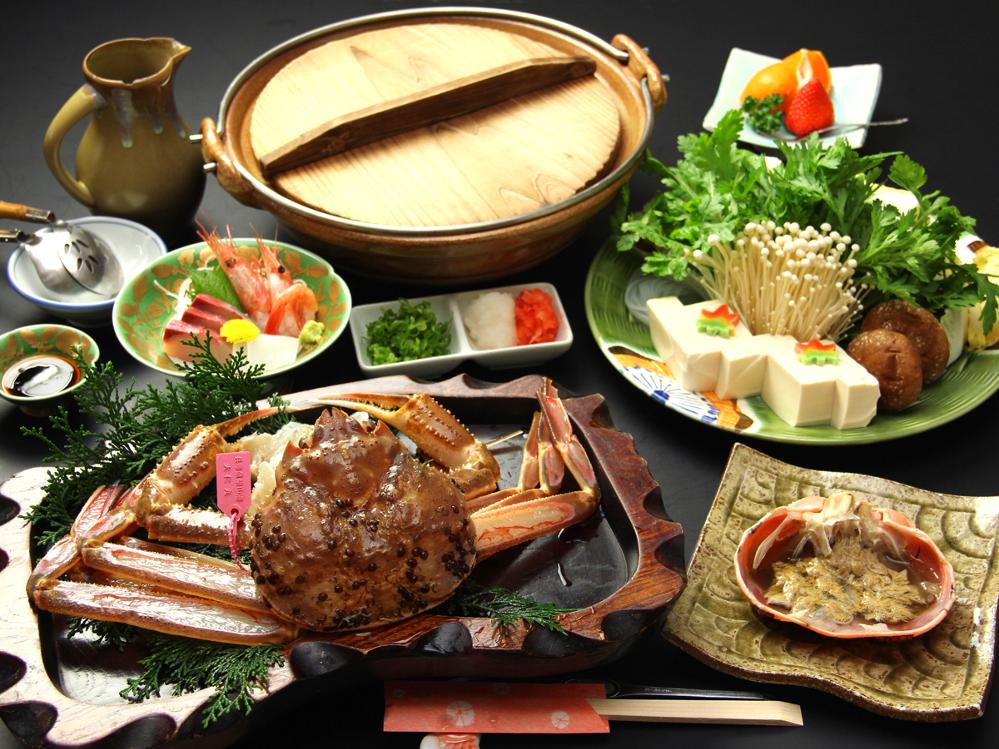 【ブランド活ガニ☆ピンクタグ付柴山蟹100％】贅沢２杯使用！！《極上カニフルコース》