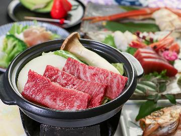 【2食付】茨城・日立のうまいもん尽くし！旨味溢れる常陸牛の陶板焼きと女将の振る舞い地産地消コース★