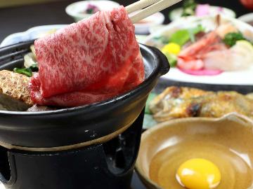 ～秋冬限定～国産和牛すき焼き ◆ボリュームたっぷり大満足！『特典付』［お食事はお部屋または個室で］