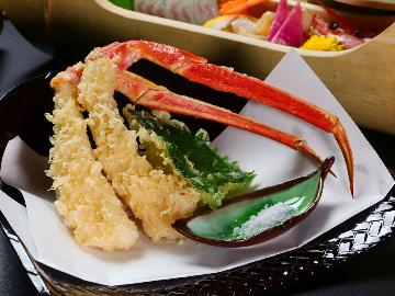 【カニ鍋なしでもカニ堪能！カニ天＆焼きガニ増量】蟹2杯★タグ付松葉ガニ『蟹フルコース＋茹で蟹』