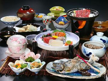 【半個室食】山の恵たっぷり♪旬の料理を味わう季節の会席プラン【１泊２食付】