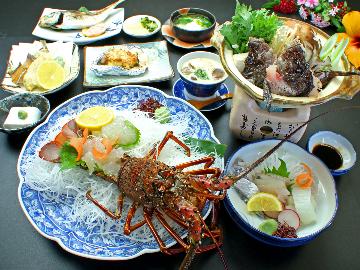 【伊勢海老姿造付き】海の旨いもの祭★プリップリ！素材の旨味を楽しむ贅沢会席