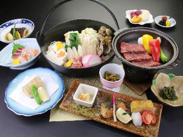 【グレードアップ 】大人気の”壱岐牛”を牛鍋＆陶板焼きのWで楽しむ！...