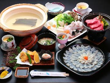 【特別ふぐ会席】「七ふく神」を食べ尽くす＆壱岐牛！も味わえる！欲張り贅沢コース☆...