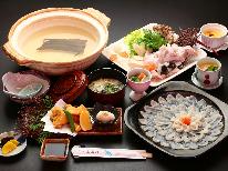 【ふぐフルコース】鍋☆刺身☆白子など壱岐ブランドふぐを食べ尽くす『ふぐフルコース』