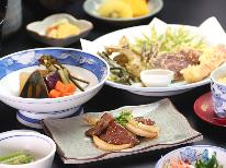 【二食付き・郷土会席コース】季節の山の幸をたっぷり堪能♪山菜や地元食材で彩る旬食材満喫プラン
