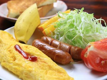 ＜朝食付＞オムレツ・パンなど〝サクッと″洋朝食でエネルギー満タン♪　＼元湯温泉券付★／