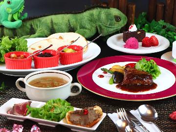 ◆5/2～5/6限定【1泊2食付】GWは絶品ジビエコースディナーと貸切那須温泉を満喫♪お子様歓迎★