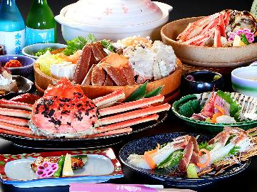 【越前ガニ松コース★+゜】タグ付越前ガニを食べよう！焼きがに＆カニ刺しをお楽しみ♪♪