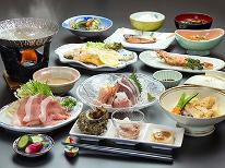 【2食付き】ボリューム満点！由良の海で獲れた旬の魚を使用したこだわりコース☆