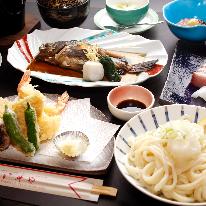【スタンダード】旬の地魚会席コース★≪本場讃岐仕込み！手打ち讃岐うどん付き≫