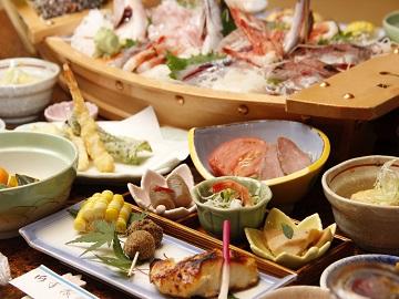 海水浴と丹後料理　舟盛付きプラン