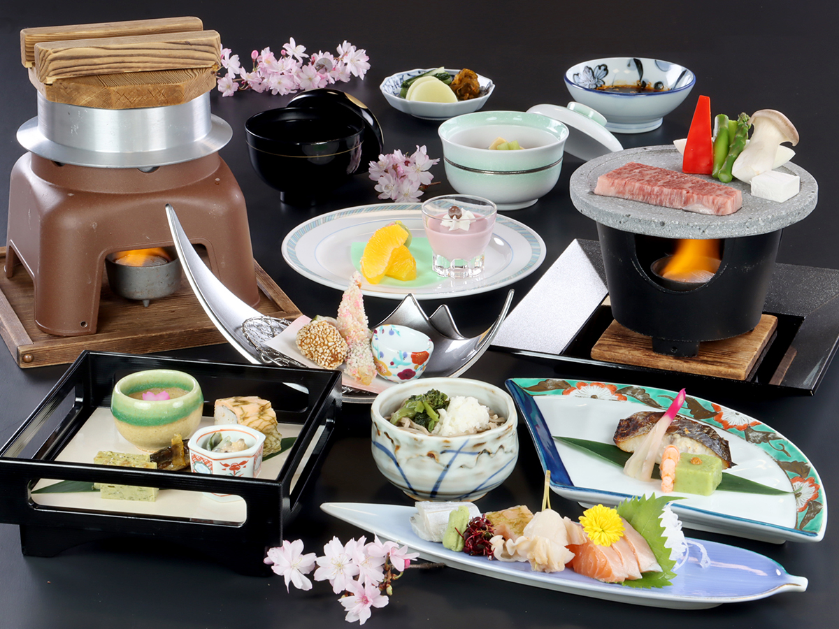 【スタンダード】天然温泉×お料理で大満足◆信州の旬を感じる四季の会席料理《-nishiki-錦》♪