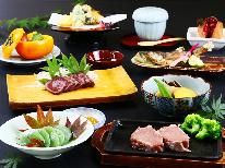 夏季限定：グレードアップ◆ジビエステーキ+鹿さしみ+ヘルシーな鹿肉鉄板焼き＜1泊2食＞