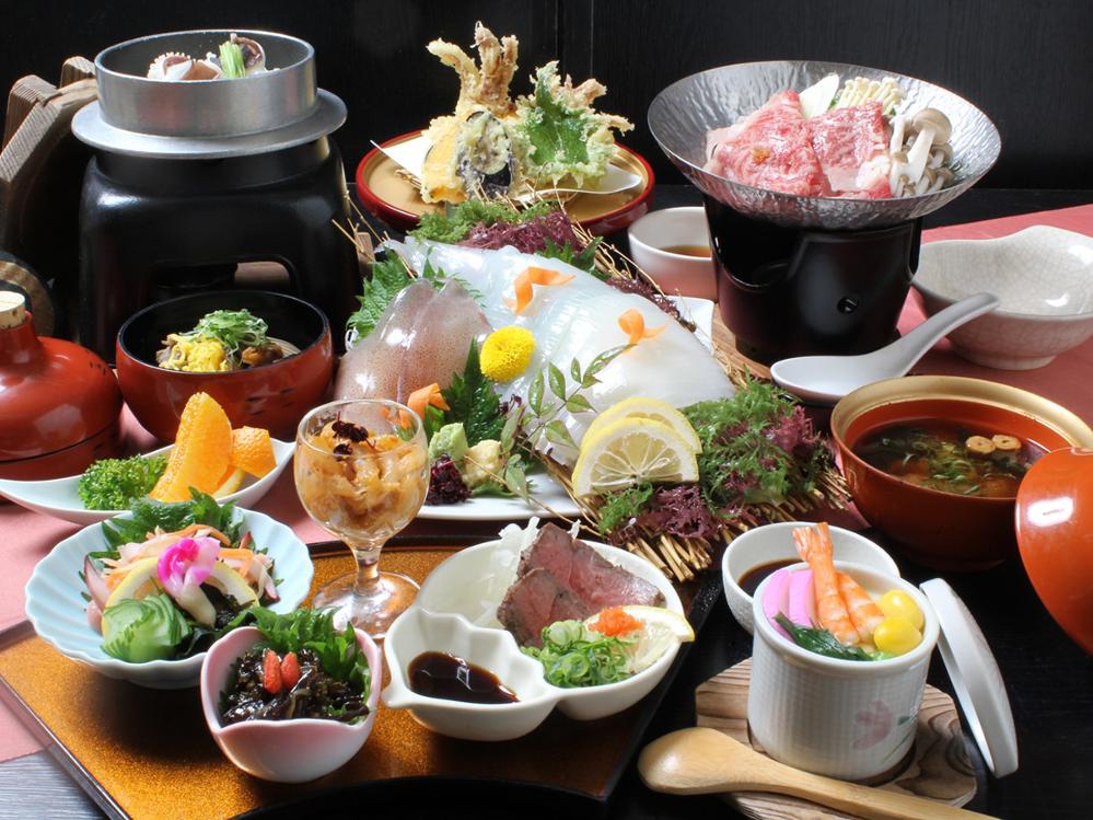 【HP限定価格】【京丹後いか会席】京丹後最上級の美味をご賞味あれ！白い宝石「京白いか」を食す※期間・数量限定※