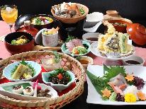 【HP限定価格】【季節の創作会席梅コース】“気軽に”味わう四季の恵み♪100%天然温泉掛け流しの久美浜温泉で癒し旅≪1泊2食付≫